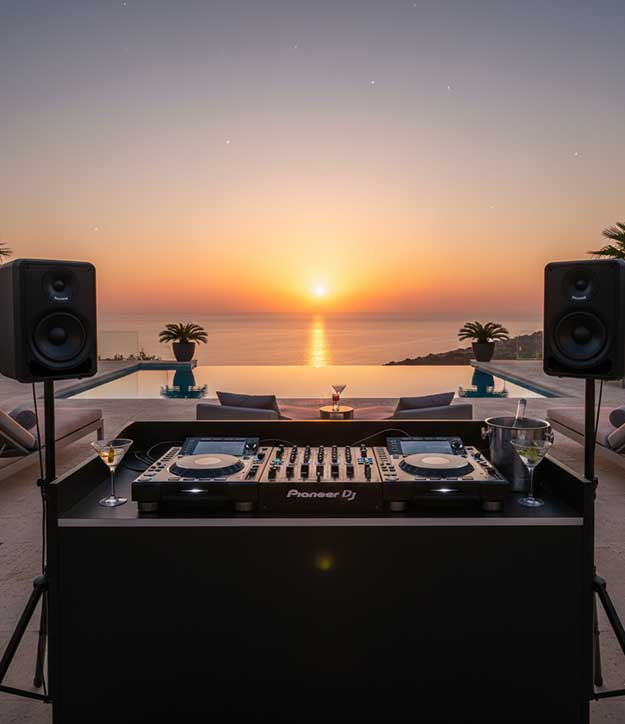 DJ Setup Villa Ibiza
